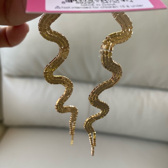 Rhinestone snake earrings 🔥 - Picture 3 of 4